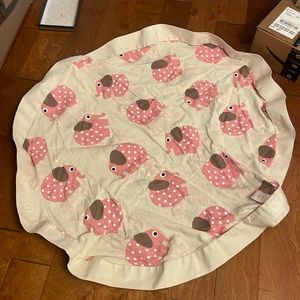 Storage Caddy Tote 3 Pockets Canvas + Pink Elephant Playmat